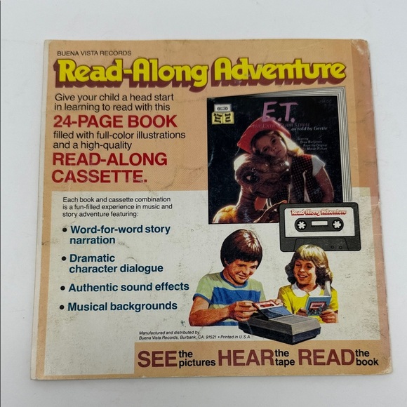 MCM 24 page Book E.T. The Extra Terrestrial as told by Gertie BOOK ONLY Vintage - Picture 2 of 4